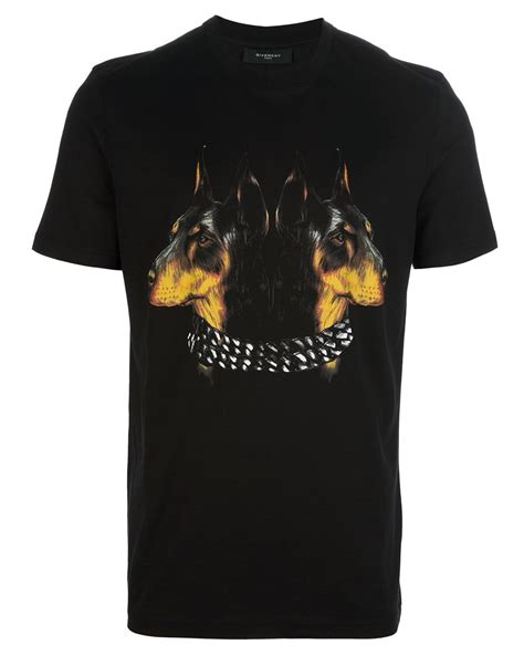 t shirt givenchy doberman|Givenchy Columbian Fit Man & Dog T.